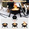 Portable 24.5-Inch Propane Fire Pit Folding Legs with Easy Carry Strap